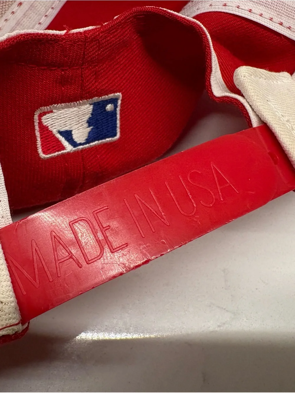 Vtg 1996 MLB All Star Game Phillies New Era Snapback Hat Made in USA Red Blue⁠